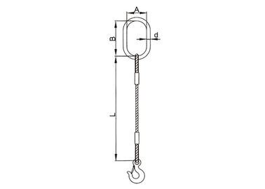 Lifting Tools 2.7kn - 266kn , Wire Rope Sling with Single Double Or Four Legs 6mm - 60 mm