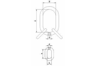 G80 Europe Type Master Link Assembly Forged Main Link and Welded Sub Link Up To 63 ton