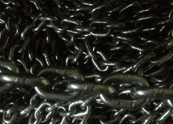 Corrente G80 de levantamento do máximo 32mm, polonês e correntes de levantamento enegrecidas preto