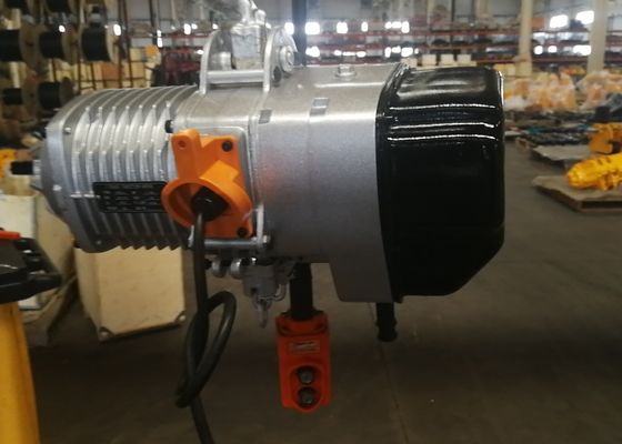 Elevador de cadeia elétrica de 3 t de capacidade com concha de liga de alumínio leve e dispositivo de travagem magnético para altura de elevação personalizável